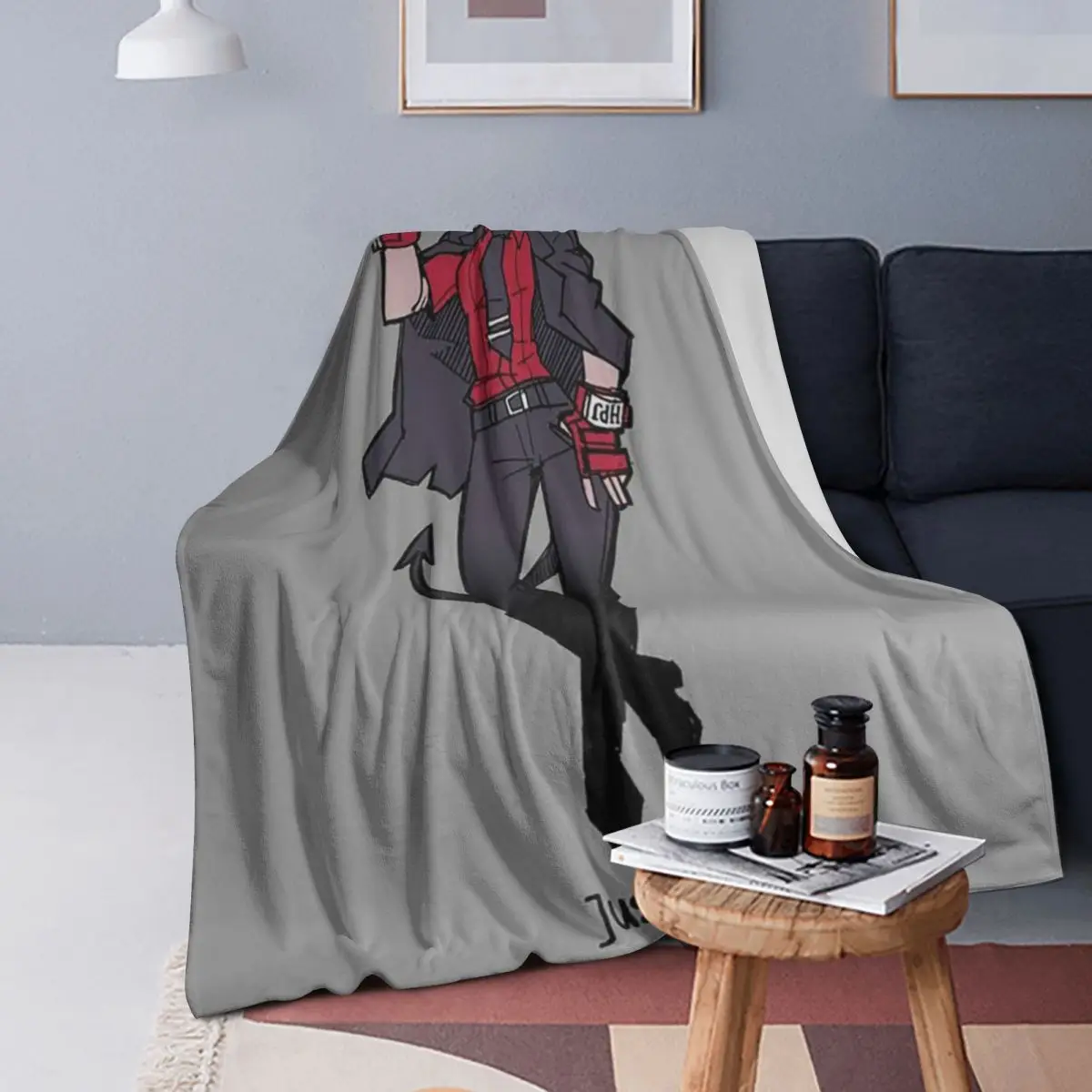 

Helltaker Pattern Anime Blanket Soft Warm Flannel Throw Blanket Bedding for Bed Living room Picnic Travel Home Couch