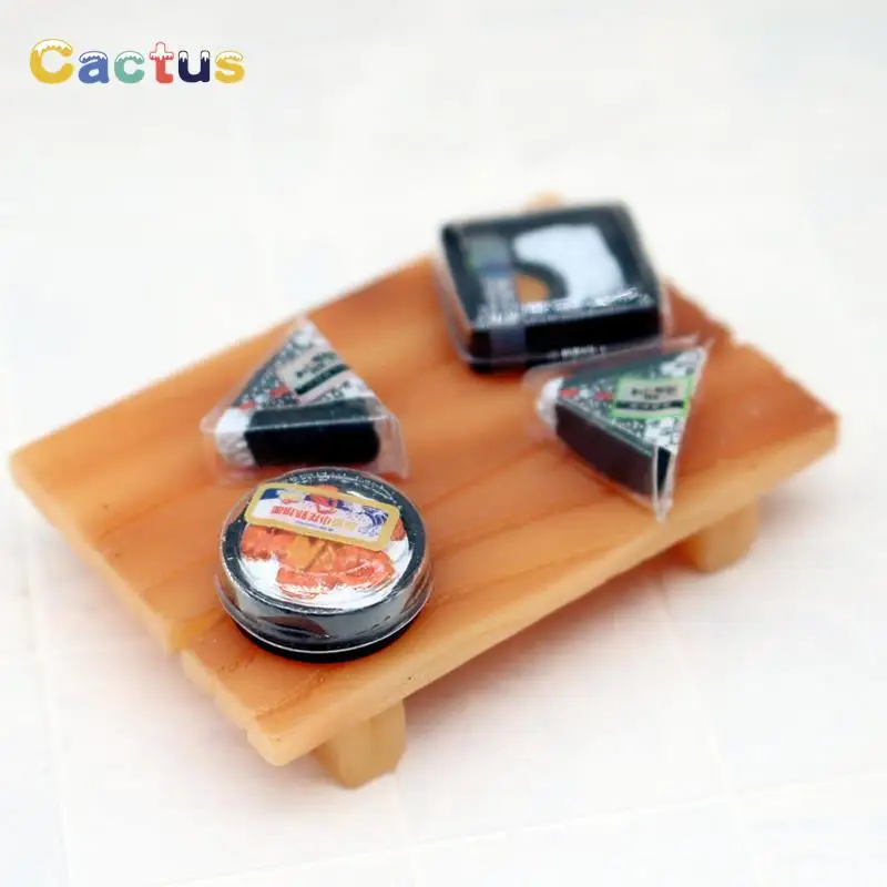 

2Pcs Dollhouse Sushi Bento Model Resin Simulation Miniature Food Dolls House Accessories Kids Pretend Play Toys