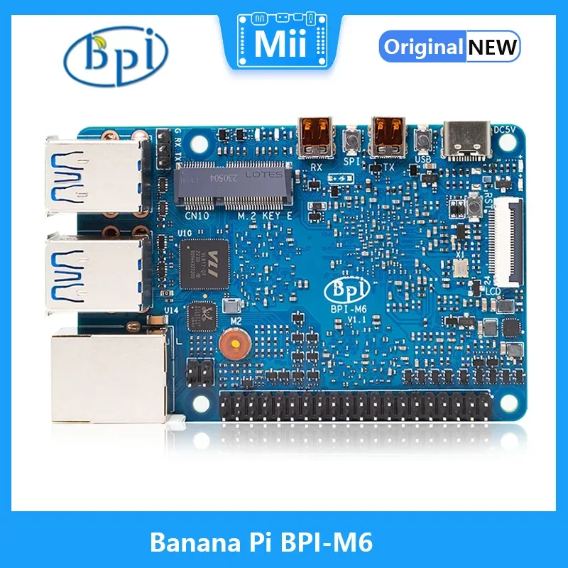 

Banana Pi BPI-M6 with Synaptics VS680 design ,onboard 4G LPDDR4 and 16G eMMC