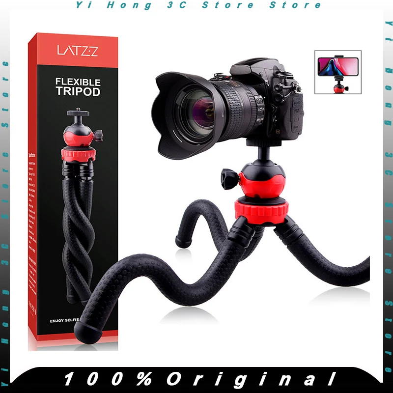 

Portable Octopus Tripod Stand Adjustable Floor Tripod For Live Streaming DSLR Camera Smartphone Photography Octopus Floor Tripod