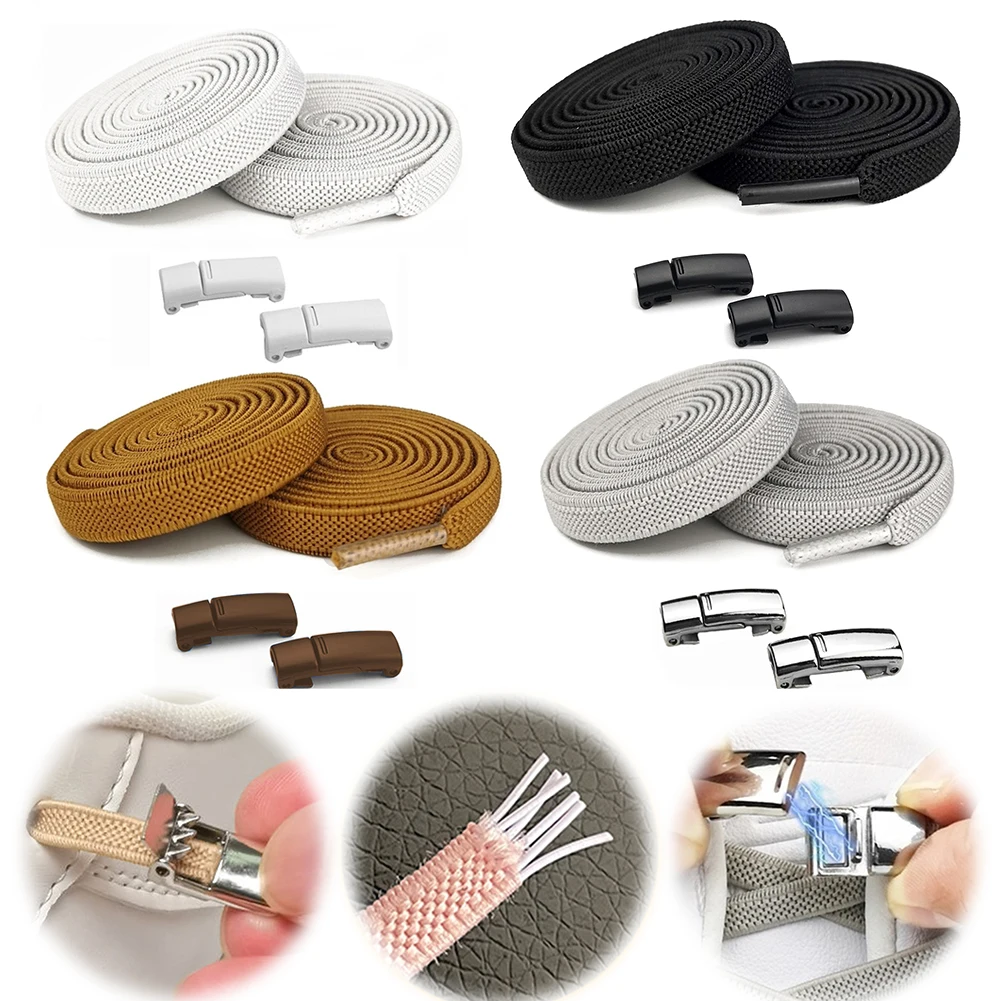 

Шнурки без завязок, магнитные повседневные шнурки, эластичные плоские шнурки без завязок для детей и взрослых, кроссовки