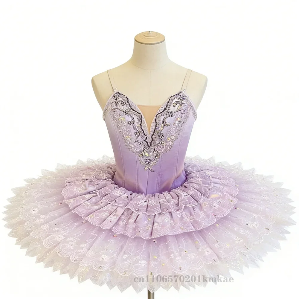 

Lilac Candy Fairy Variation Female Ballet Dress Performance Tutu Dress Girl and Adults Custom Competition Costumes