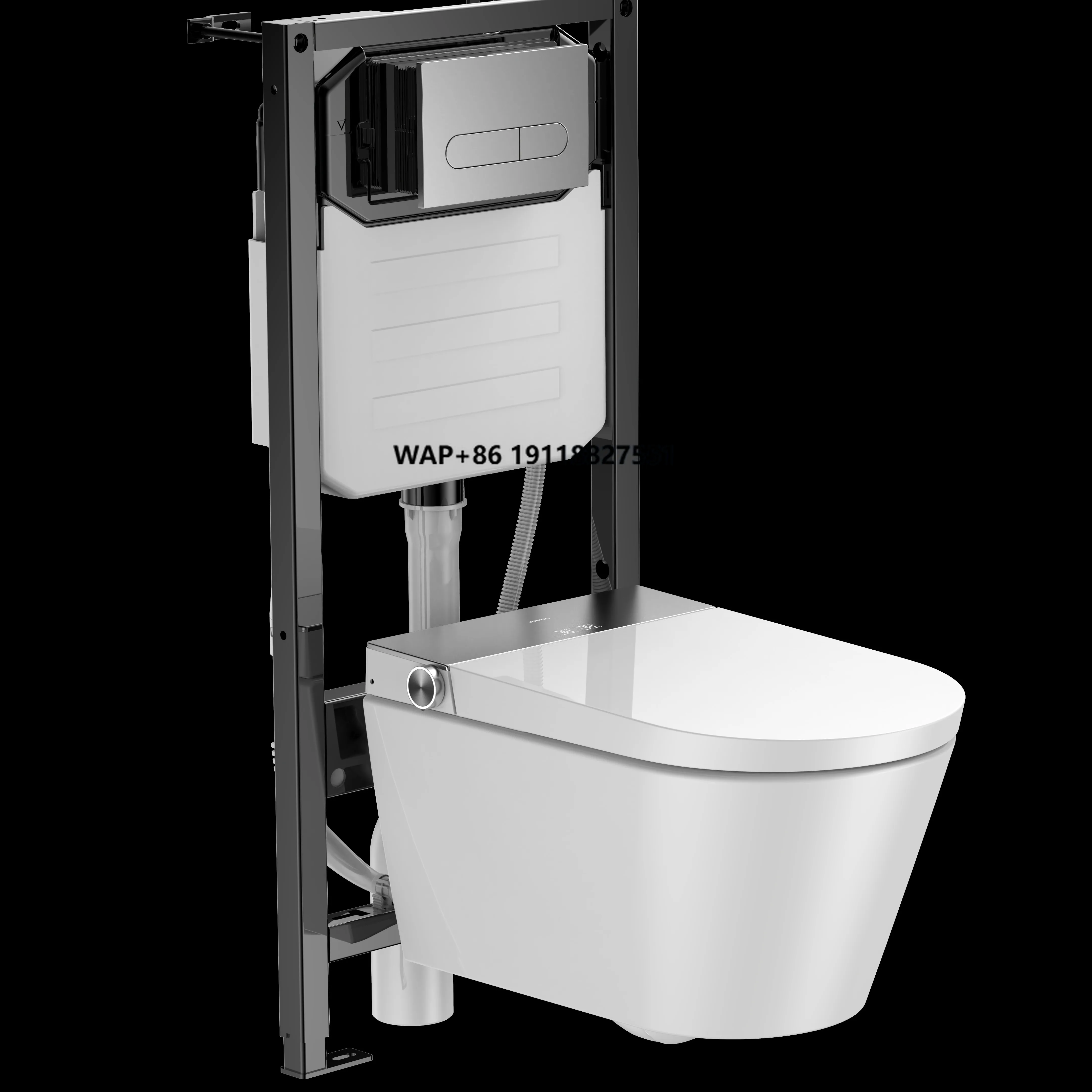 JOMOO Multiple Functions Smart Toilet Wall Mounted ECO Siphon Flushing Smart Toilet With Concealed Water Tank Auto Lid Opening