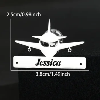 Brož s názvem letadla na míru, ideální dárek pro letecké nadšence, vhodná pro muže i ženy. 8 nejlepší prodej brož s letadlem - №6