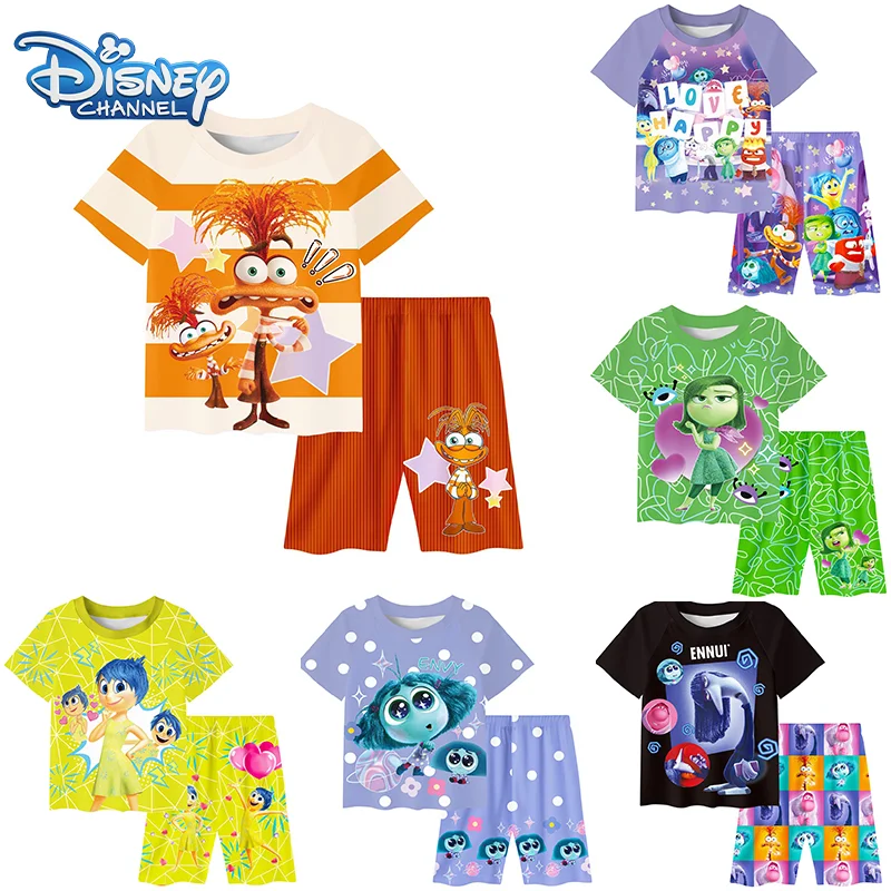 

Пижама с коротким рукавом и шортами из мультфильма «Disney Inside Oute», 2 шт.