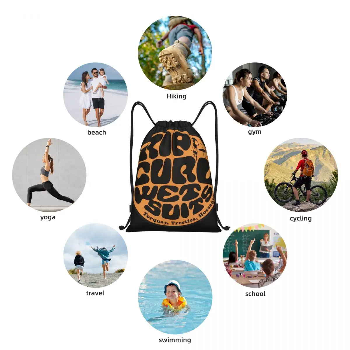 Rip Curl Australia Surf Portable сумка рюкзак на шнурке Storage Bags Outdoor Sports Travel Gym Yoga