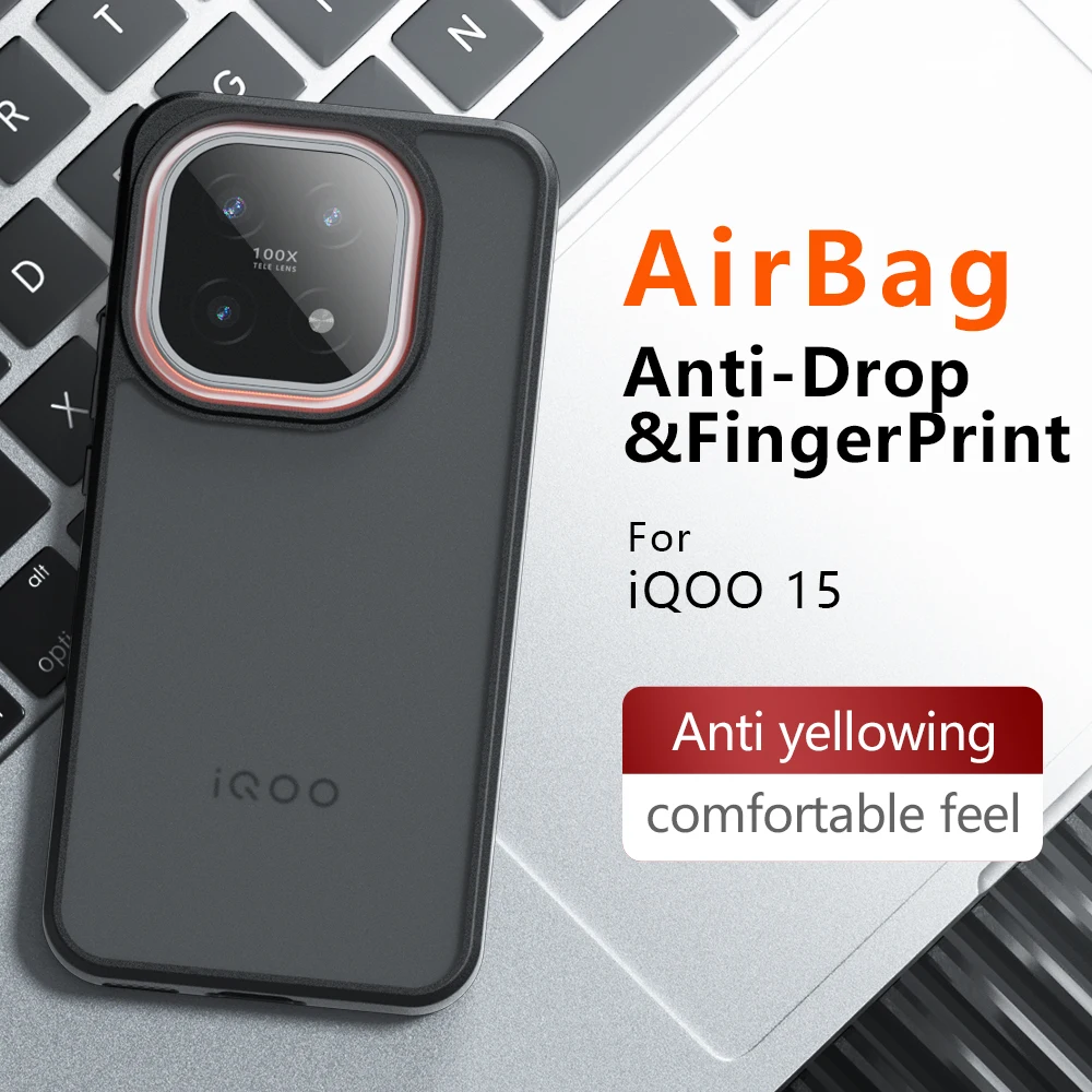 غطاء وسادة هوائية مضاد للسقوط لهاتف Vivo Iqoo 15 Mircropyle غطاء خلفي Fundas Para Vivo Iqoo 13/Vivo Iqoo 12 Pro