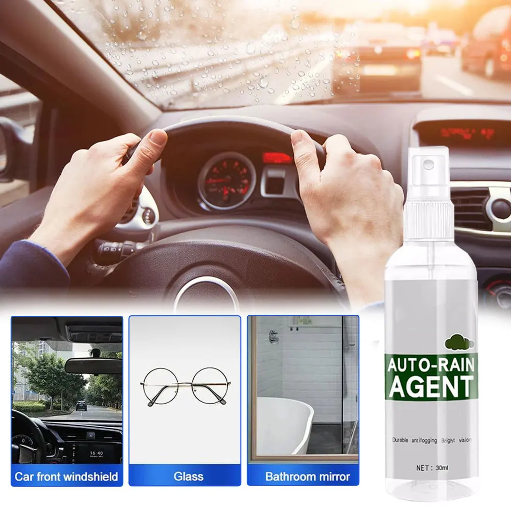 

1Pc Car Glass Film Coating Agent Rainproof Anti-fog Spray Universal Car Windshield Window Glass Coating Anti-fog Rainproof Agent