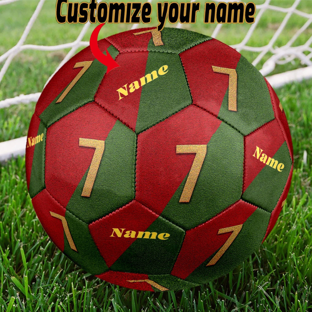 Custom Name Number Seven Soccer Ball Machine-Stitched Indoor/Outdoor Universal Football Ideal for Soccer Enthusiasts Gift