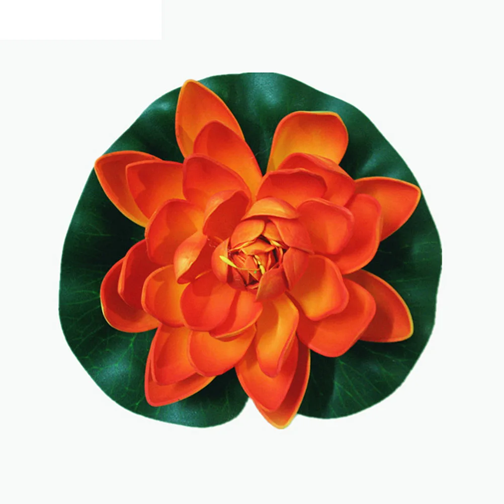 

12pcs 18Cm Lily Eva Simulation Artificial Water Lily Plant Lotus Flower Pond Decoration Garden Artificial Lotus Patio Home