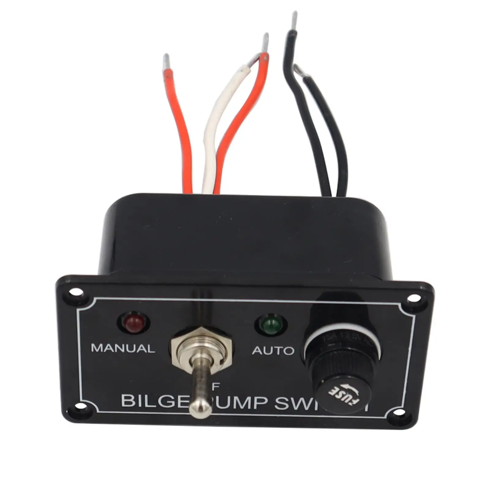 Bilge Pump Switch Panel, DC 12V 5A LED Indicator Fit for Marine Yachts