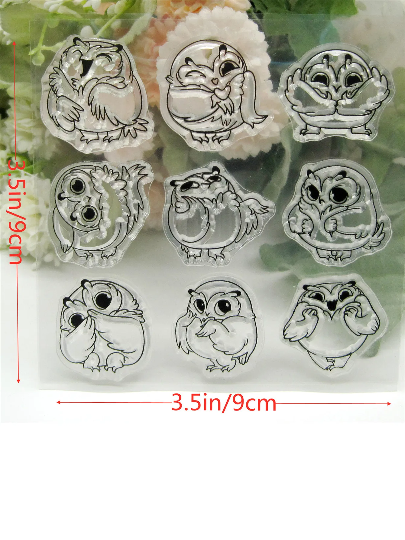 CustomOwl Transparent Silicone Rubber Stamp And Die Sheet Cling Scrapbooking DIY Cute Pattern Photo Album