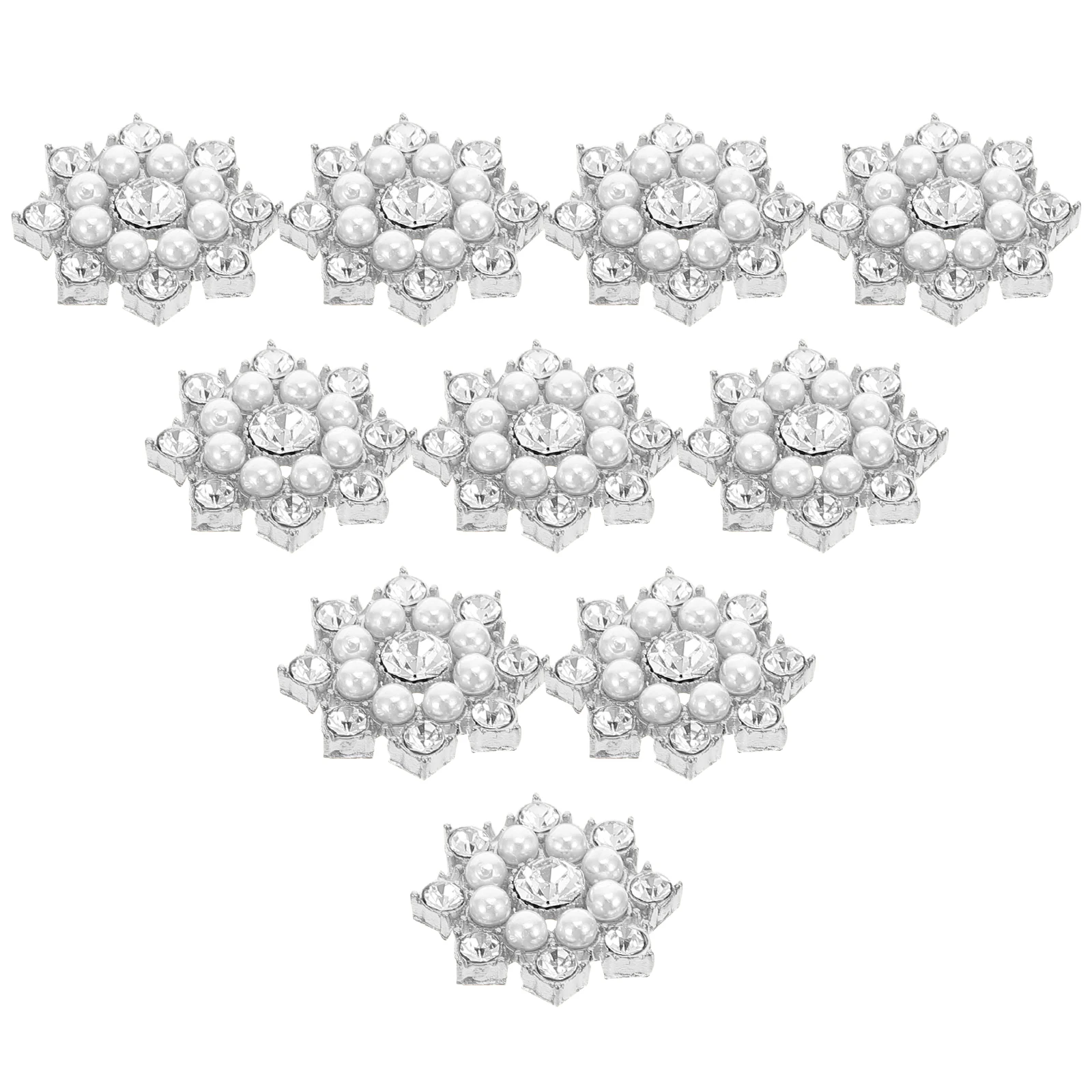 50 pezzi di perle d'acqua strass accessori lega fiocco di neve decorazioni fai da te per fermagli per capelli cassa del telefono creazione di gioielli fornitura artigianale