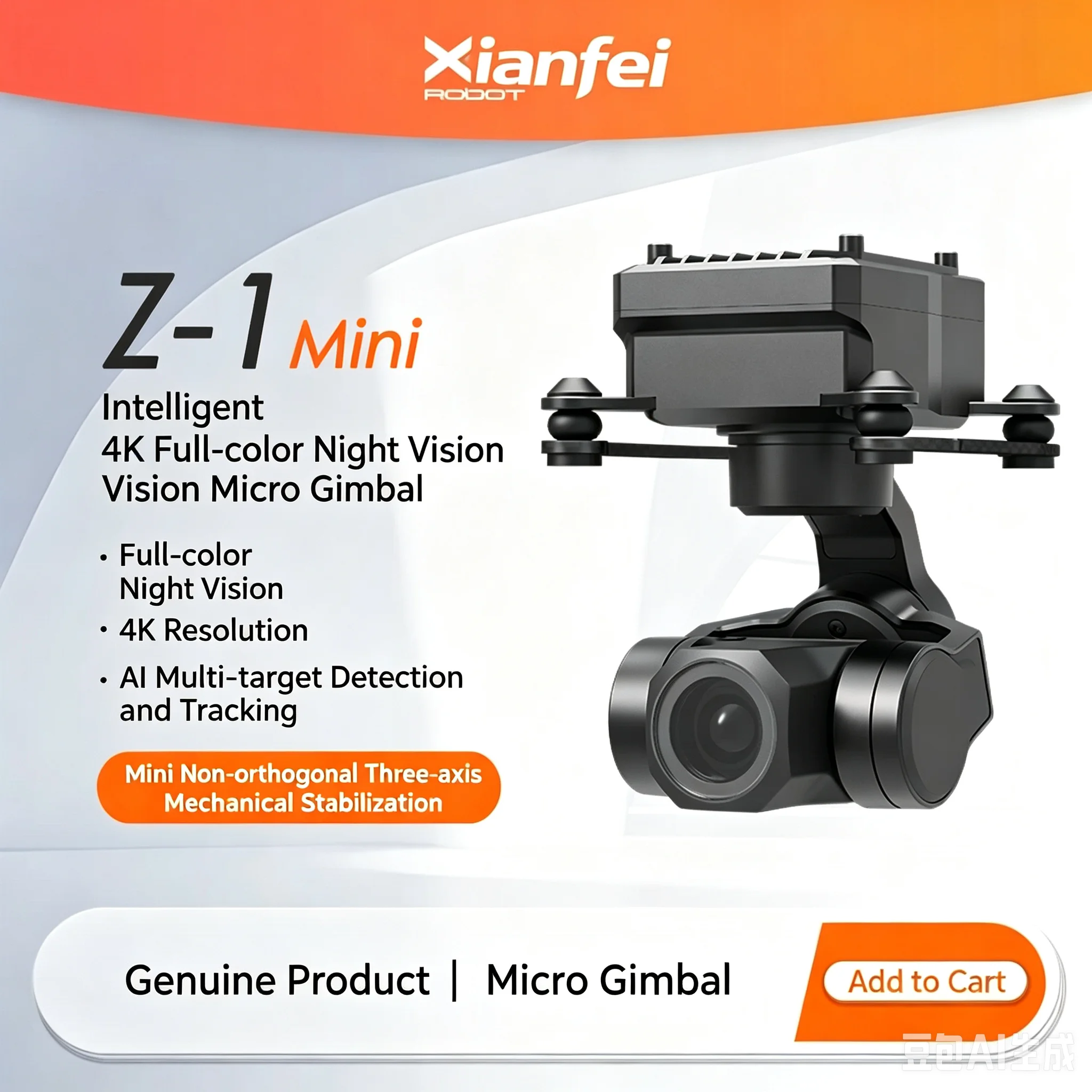 Z-1Mini: estabilizador de 3 ej - Drone Gimbal 3 Axis reseña y precio