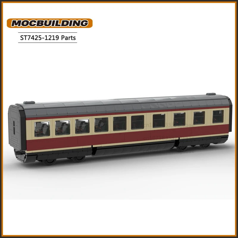 Railway Carriage MOC Building Blocks High Speed Train BR 601 VT 11.5 Vehicle Technology Bricks DIY Assembly Display Toys Gifts