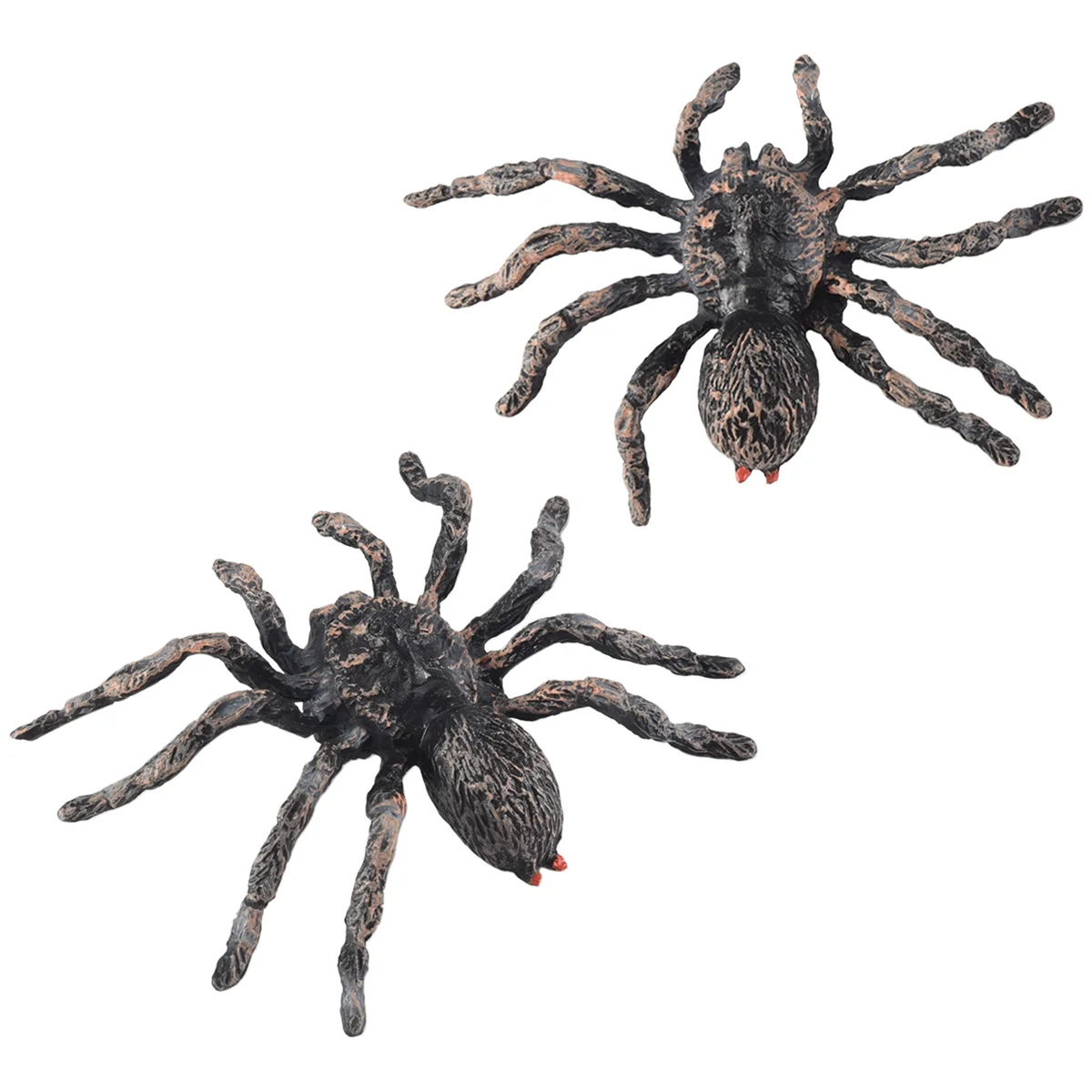 The New 2Pcs 9.5cm Large Fake Realistic Spider Insect Model Toy Fun Halloween Scary Prop