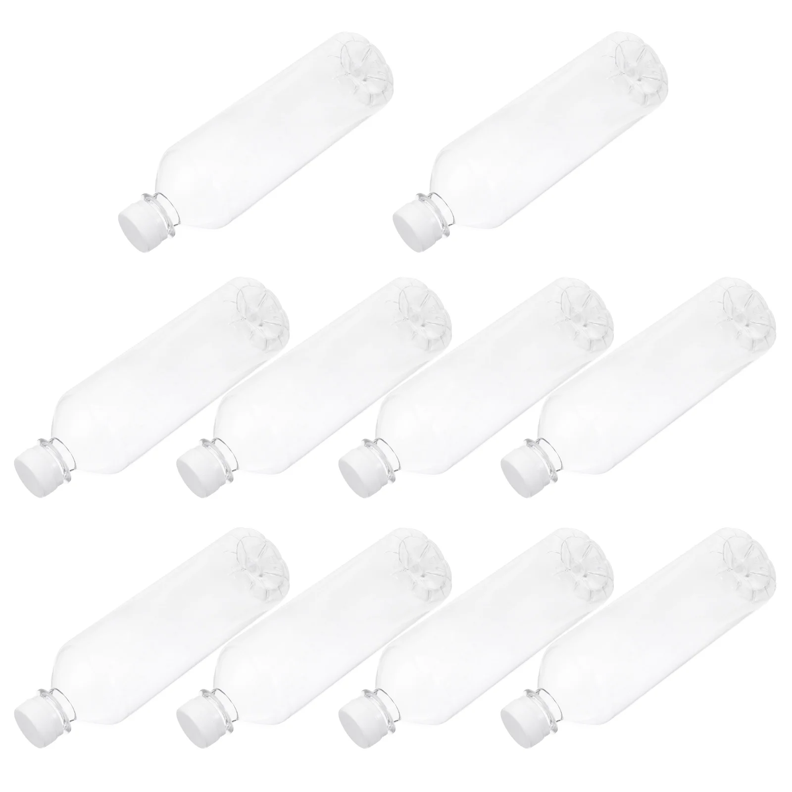 

10 Pcs Plastic Drink Bottle Reusable Bottles Beverage Storage Nut Milk Convenient Water The Pet Refillable