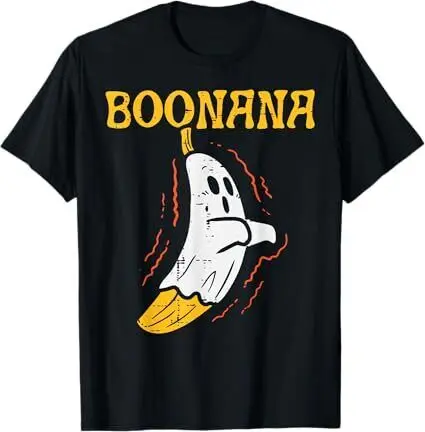 Boonana Cute Ghost Banana Halloween Costume Men Women Kids T-Shirt.jfif