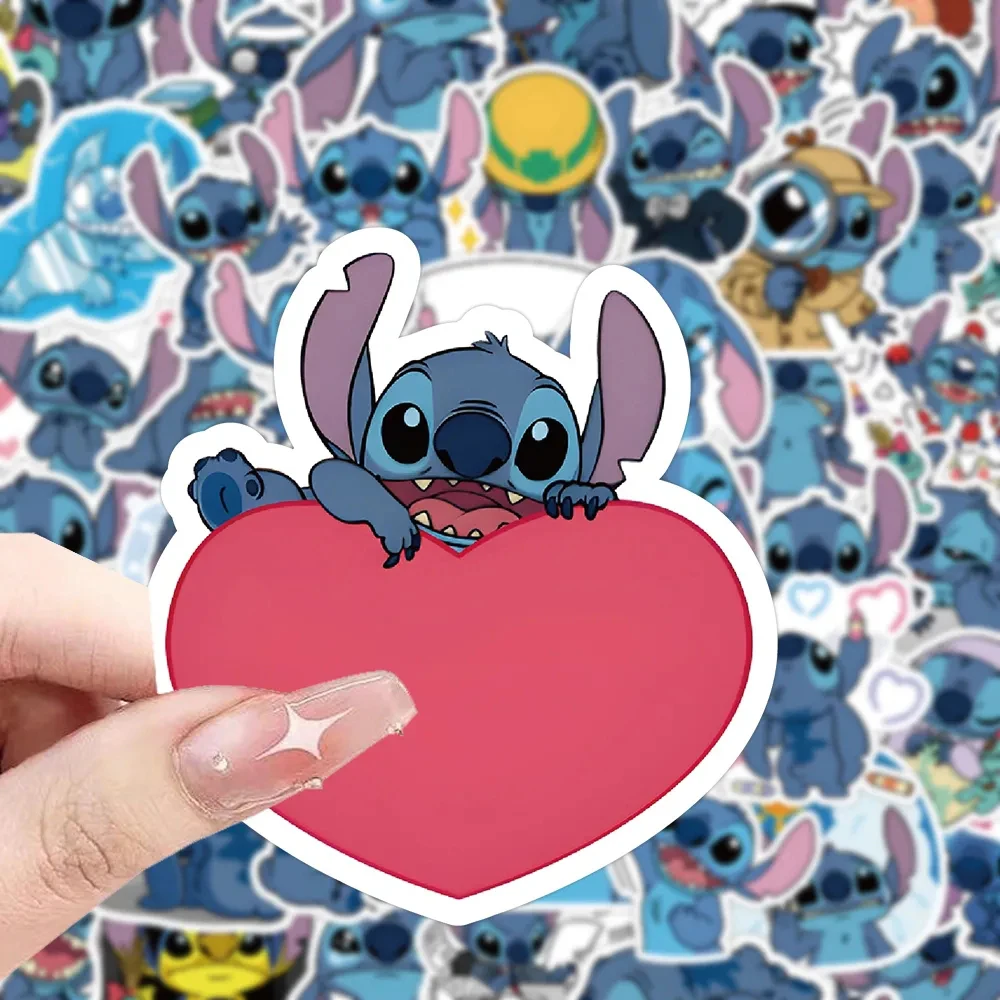 10/30/50/120pcs Kawaii Disney Cartoon Lilo & Stitch Stickers for Laptop Skateboard Cute Anime Graffiti Decals Funny Sticker Toys