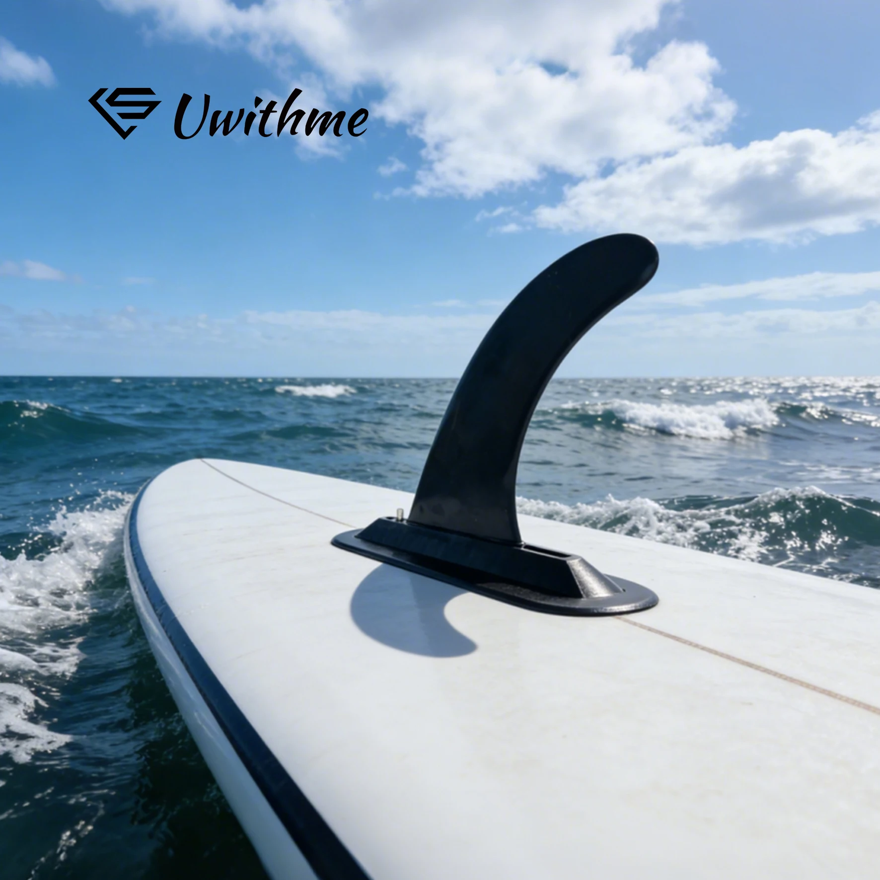 

10 in Surf Single Fin sup board side Center Fin Detachable Nylon Long Board Paddle Surf Board beach With Fin Screw and pedestal