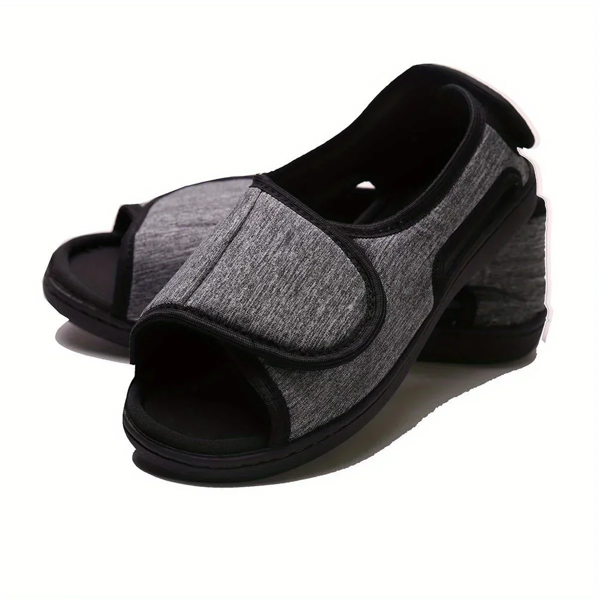Open-Toe Extra-Wide Home Shoes