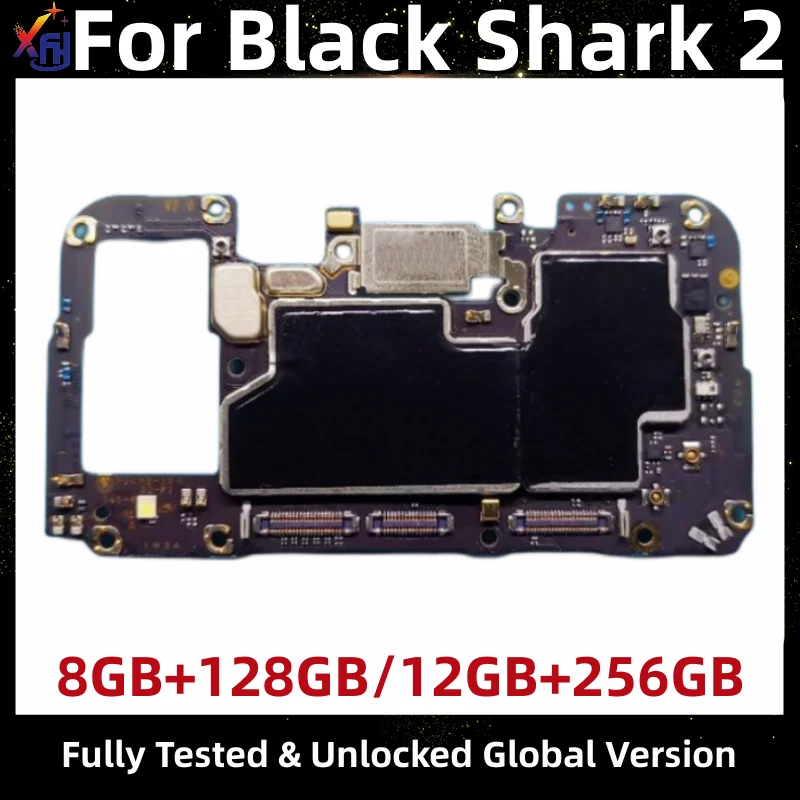 Motherboard PCB Module For Xiaomi Black Shark 2 Mainboard 256GB Unlocked Main Board With Global MIUI 10 System