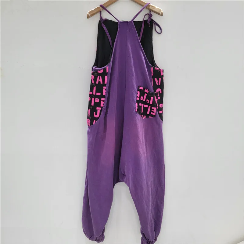 

Vintage Vibe Overalls. Distressed letter patchwork, relaxed fit & inclusive sizing for Summer 2025.