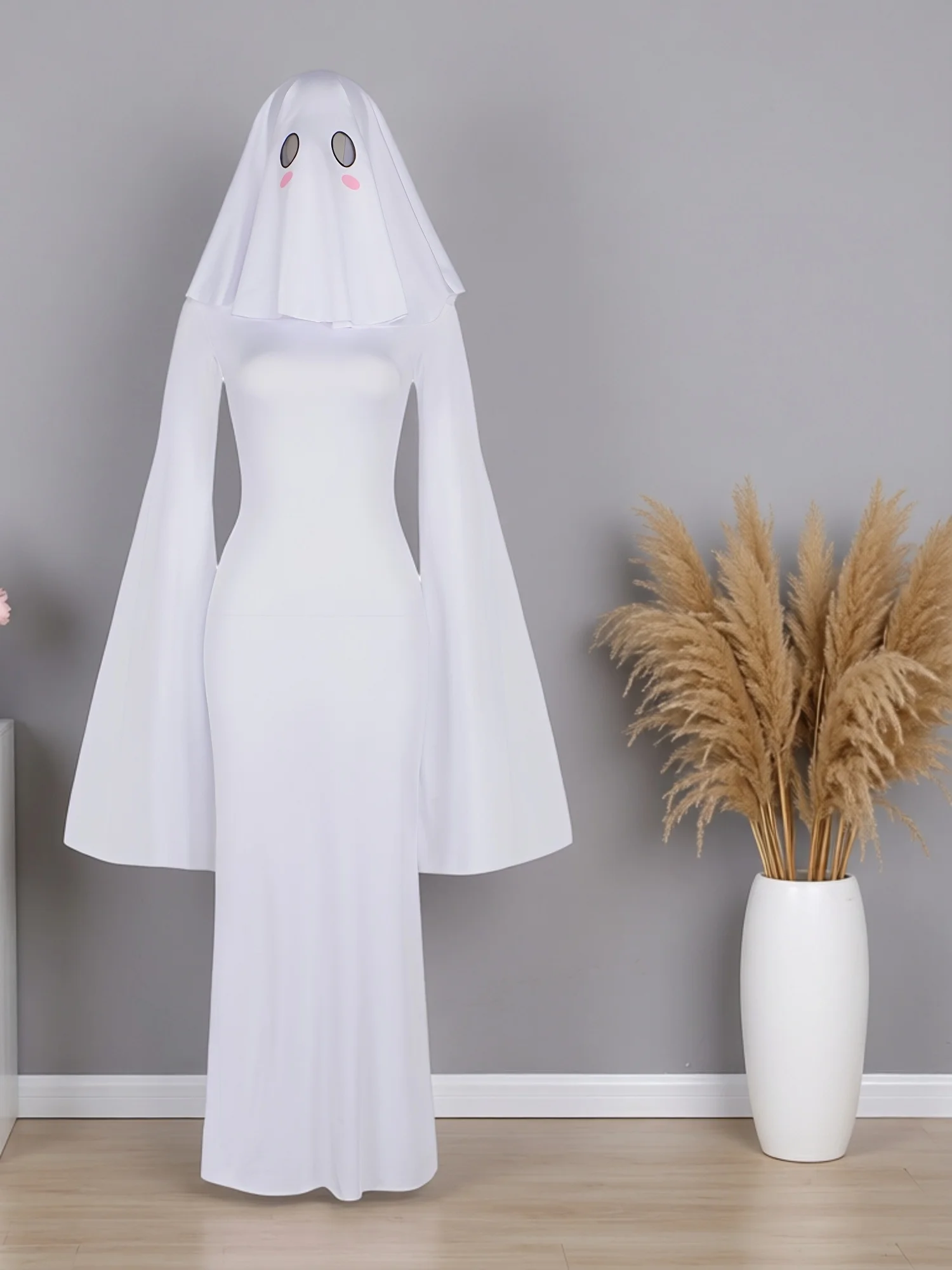 

Halloween Cosplay White Robe Stage Performance Costume Women's Fashionable Uniform Set Chinese Manufacturer Spring 2025