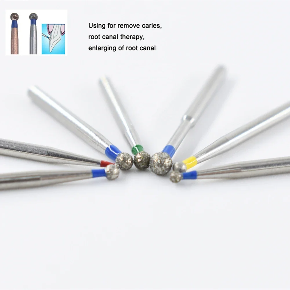 10 قطعة BR سلسلة شكل دائري الأسنان الماس الأزيز التدريبات قبضة يد بسرعة عالية تبييض الأسنان FG ضياء 1.6 مللي متر مواد طب الأسنان #3