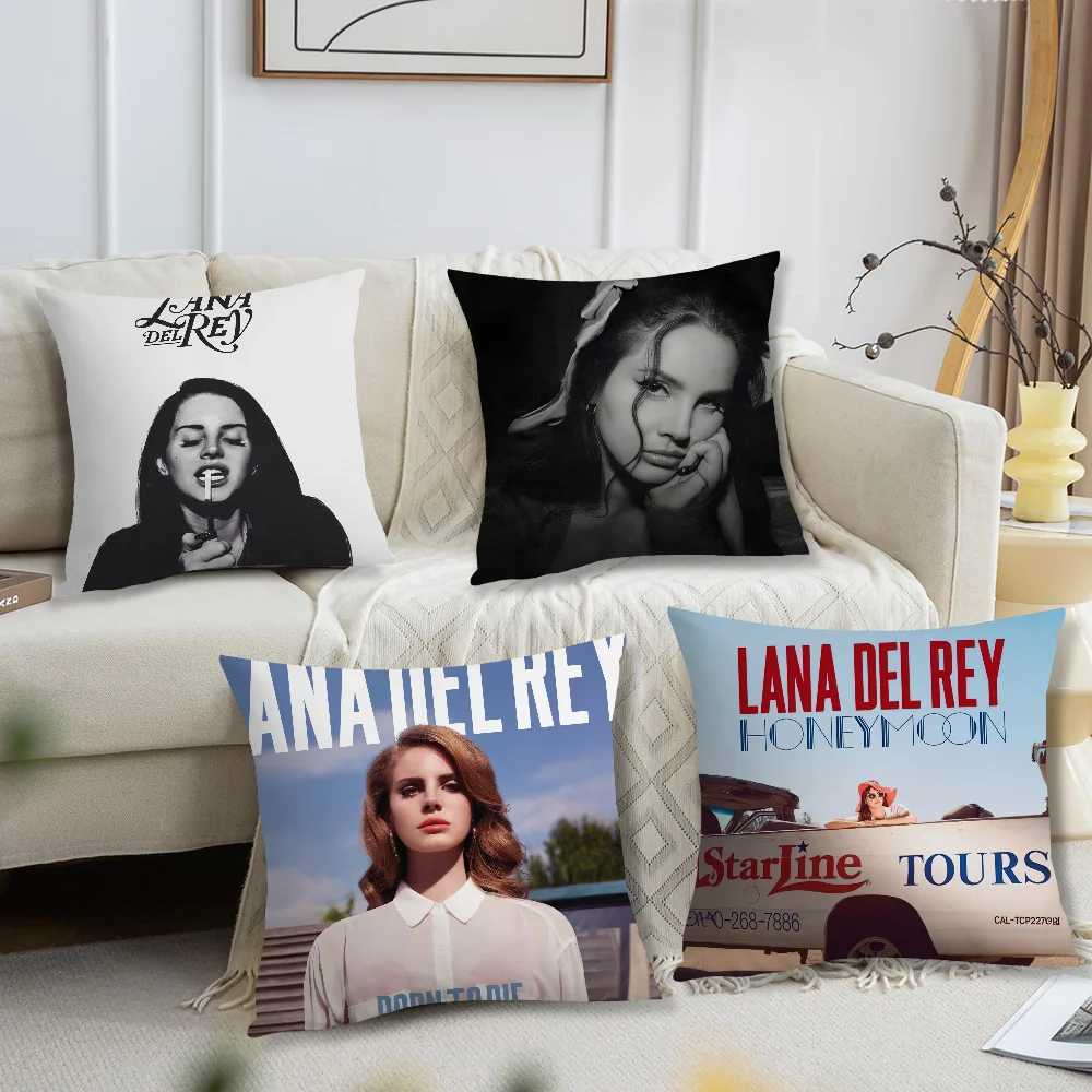 

L-Lana D-Del Rey Born to Die Pillow Case Living Room Sofa Cushion Cover Suitable For Home Bedroom Room Decoration