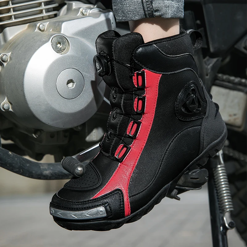 

Motorcycle protective boots men's four season riding boots fashion anti fall breathable anti slip road racing shoes cycling boot