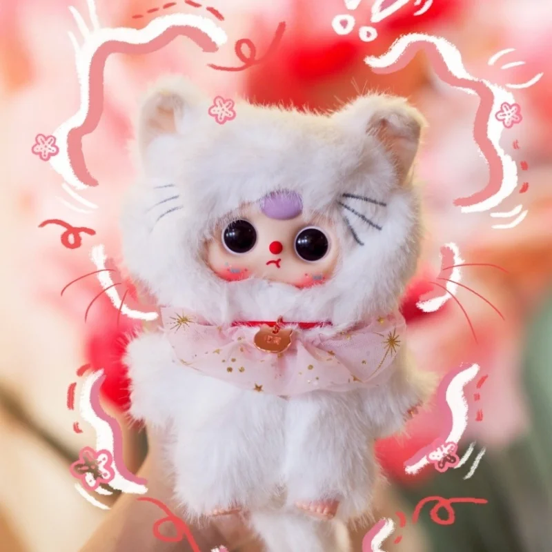 

Hot Genuine Baby Three Who Am I Cat Cute Blind Box Cute Plush Toys Accessories Girl Gifts Trendy Toys Figurines Children Gift