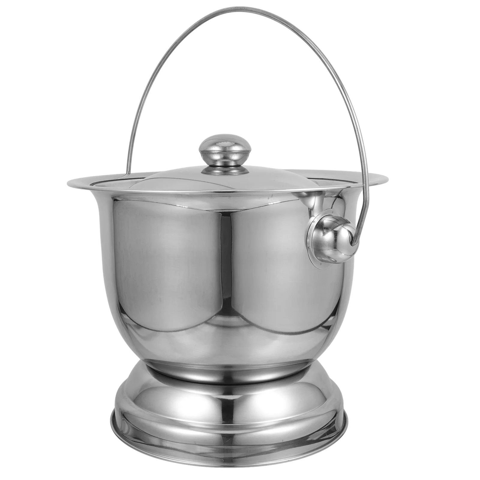 

Stainless Steel Urine Bucket Chamber Pot Kids Covered Night Urinal Lidded Spittoon Commode Bedside Urinals for Men