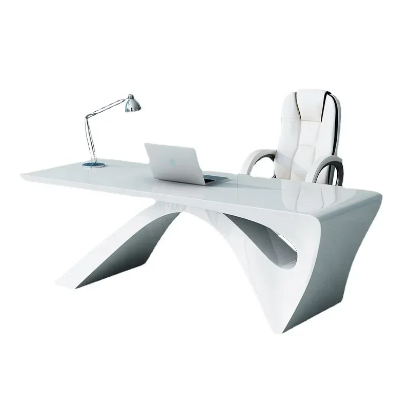 

A for-End Luxury Single Female Manager Desk Beauty Salon Consultation Table Paint Doctor Desk Light Luxury High-End Office Desk