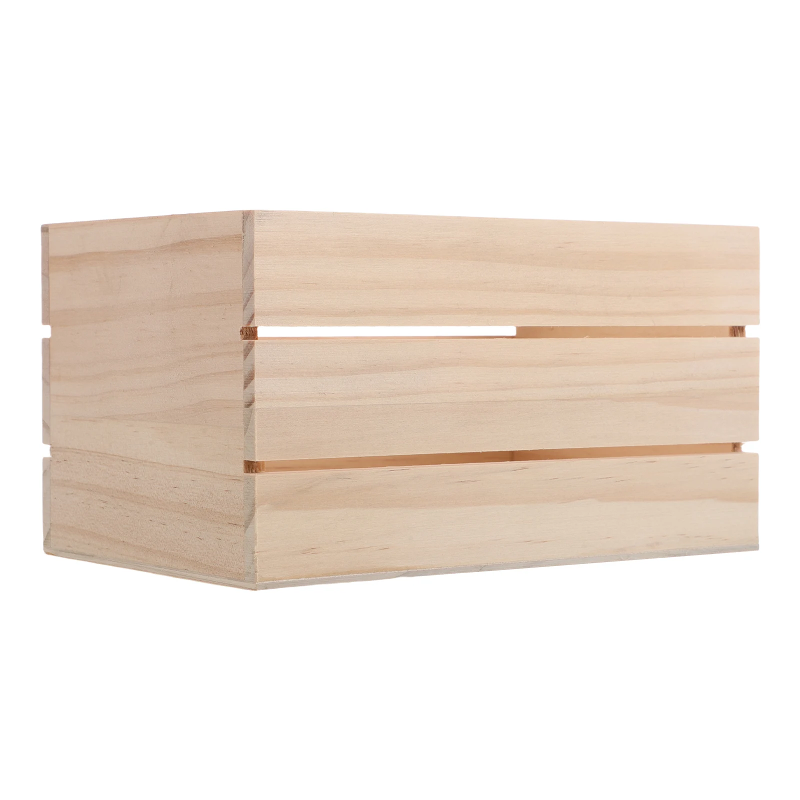 

Wooden Storage Box Living Room Basket Decorative Beige Dried Flower Display Case