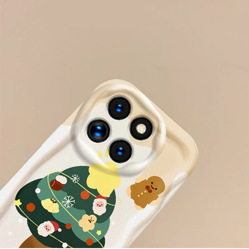 New Christmas Pattern Phone Case For XIAOMI 14 13 12 T Pro 11 Lite Poco F6 F5 F4 F3 X6 X5 X4 X3 GT M3 M4 Pro Soft Silicone Cover