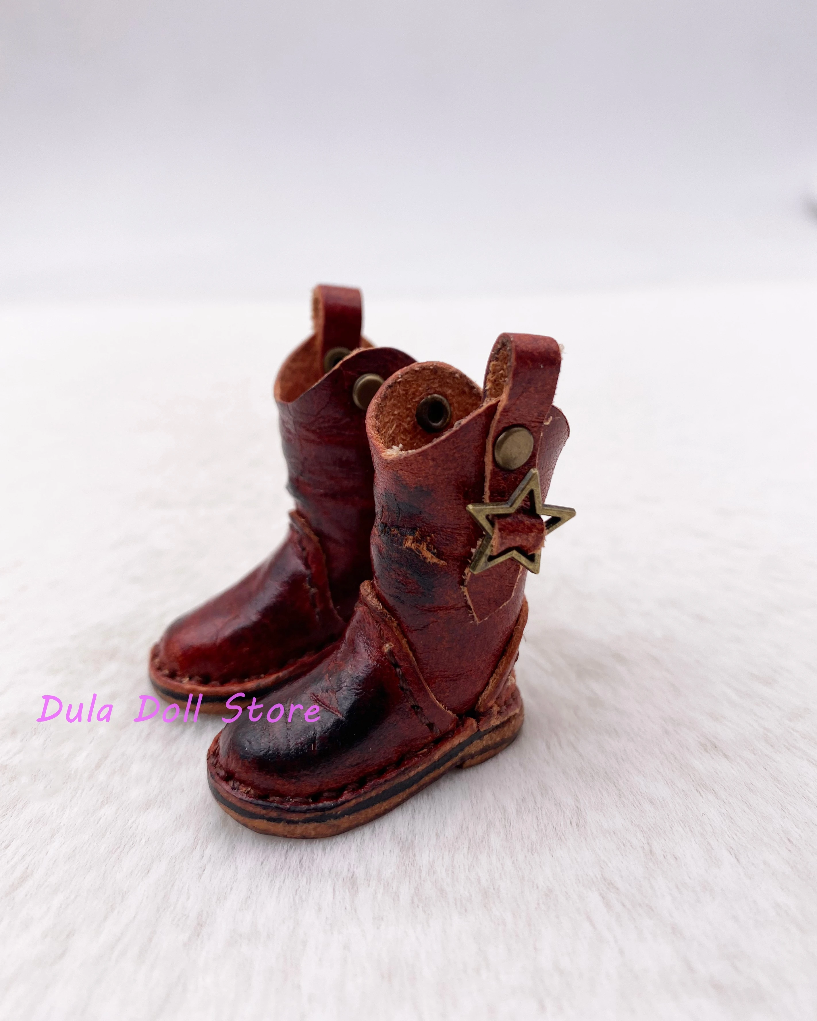 

Кукла Дула 2026: Состаренные красные грязные ботинки для кукол Блайт, Ландоудоу, Ландазз, OB24, OB22