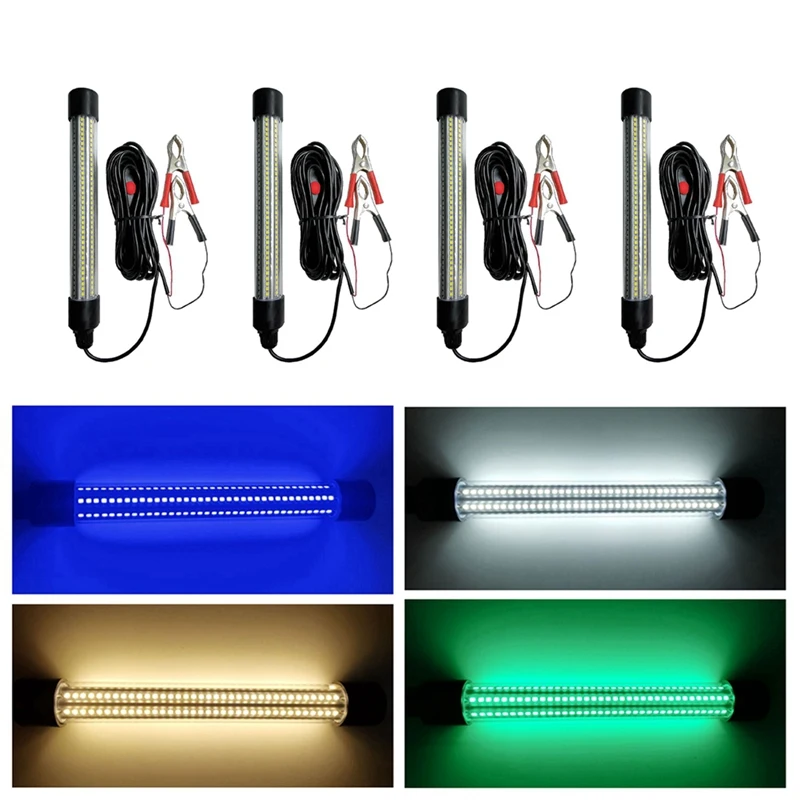 ABCA-12V 24 فولت مصباح الصيد 20 واط هايت الطاقة LED تحت الماء مصباح الصيد IP68 مقاوم للماء مصباح الصيد البحري #5