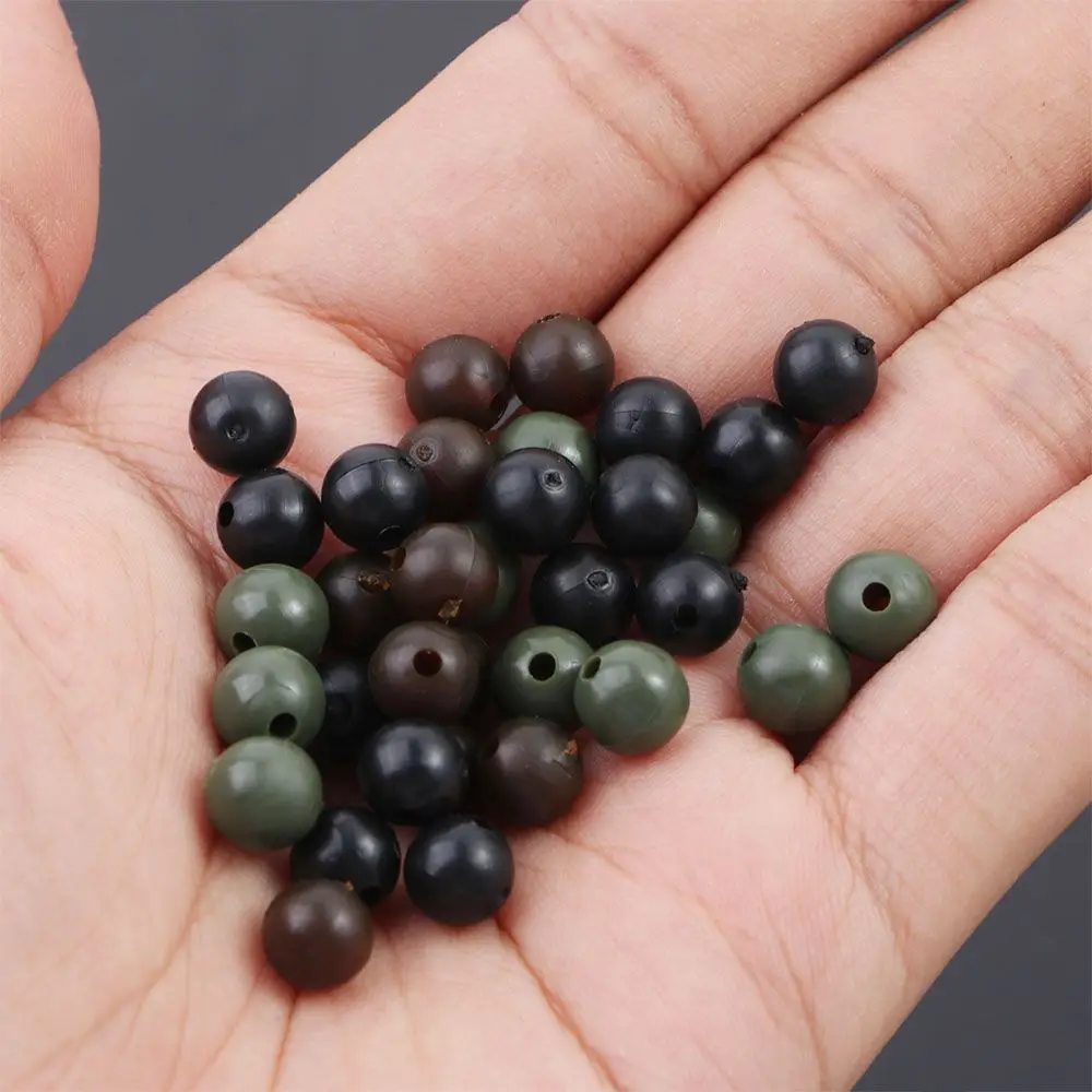 Accessories with Hole Line Bean Bobber Fishing Soft Bead Space Bean Fishing Beads Stopper Anti-winding Beans Bead Stopper