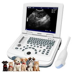 Portable Veterinary Ultrasound Machine, Laptop Vet Pregnancy Scanner for Dog Cat Rabbits Pet, 6.5MHz Micro-Convex Probe