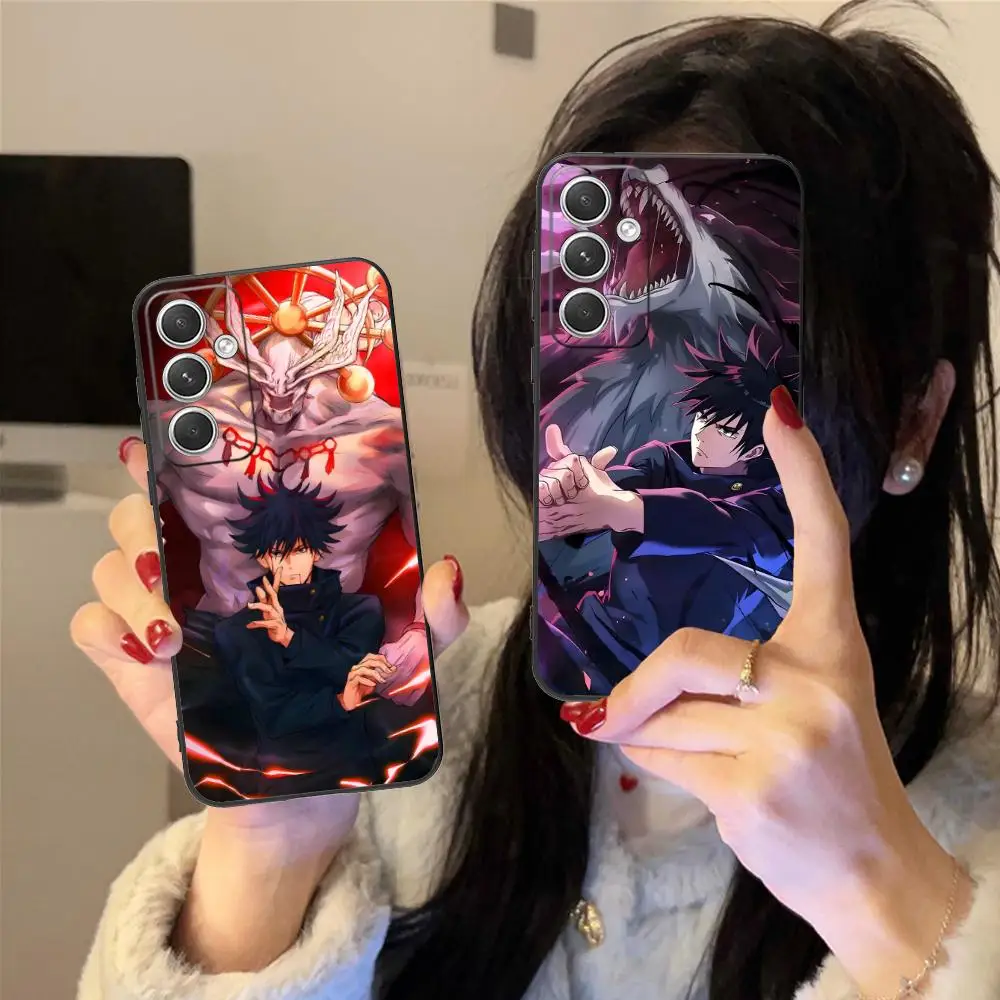 Jujutsu Kaisen Megumi Fushiguro Phone Case for Samsung Galaxy S25 S24 S23 S22 S21 S20 Note20 Plus FE Ultra Colour Protective