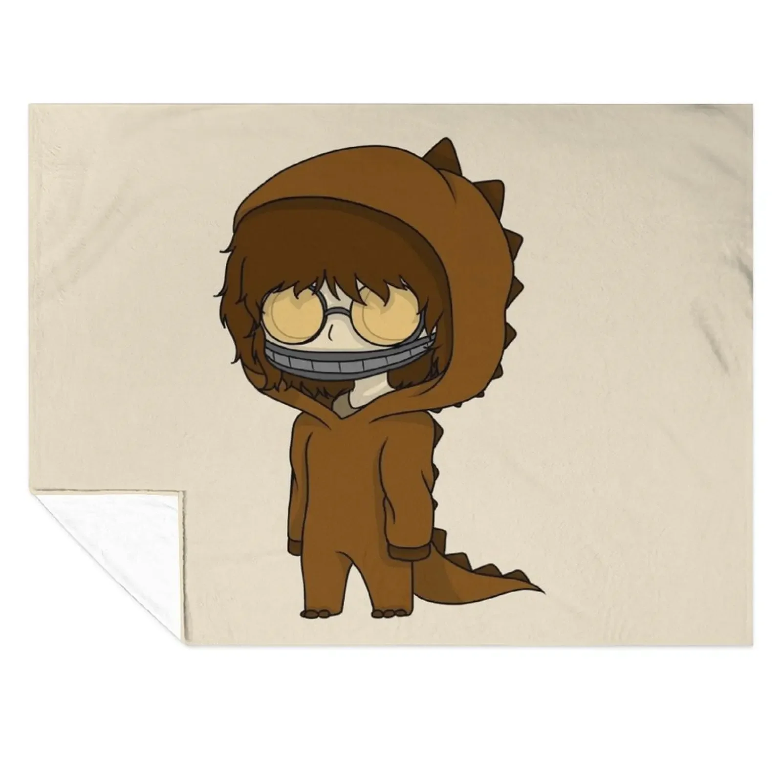

ticci toby dinosaur chibi Throw Blanket Blankets For Baby Designers wednesday Thins Blankets
