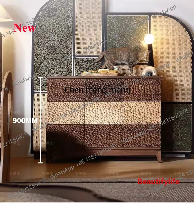 

a55 Средневековый обеденный шкаф из массива дерева, настенный шкаф для гостиной, современный простой шкаф для хранения вещей