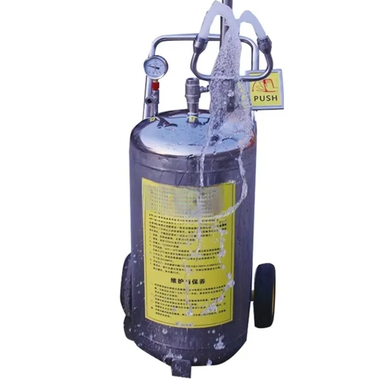 Tragbares Notfall-Augenspülgerät aus Edelstahl 304, Duschsicherheitsgerät, Obermaterial aus Segeltuch