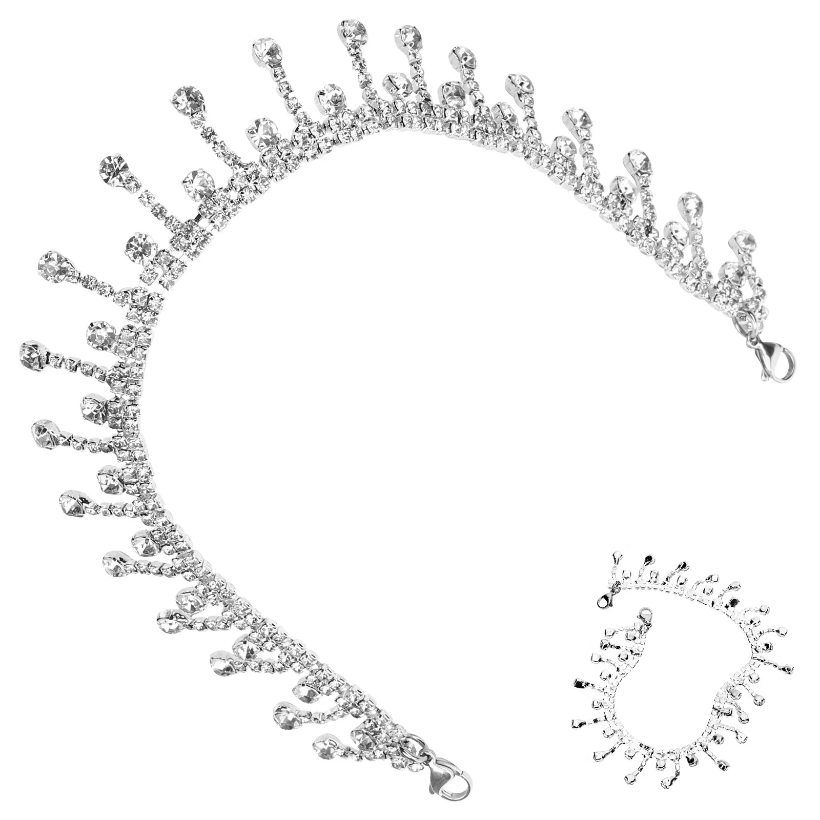 

1Pair Rhinestones Shoe Chains Chic Sandal Chain Decoration for Women Girls Stylish Shoe Charm Accessories Fashion Boot Chain