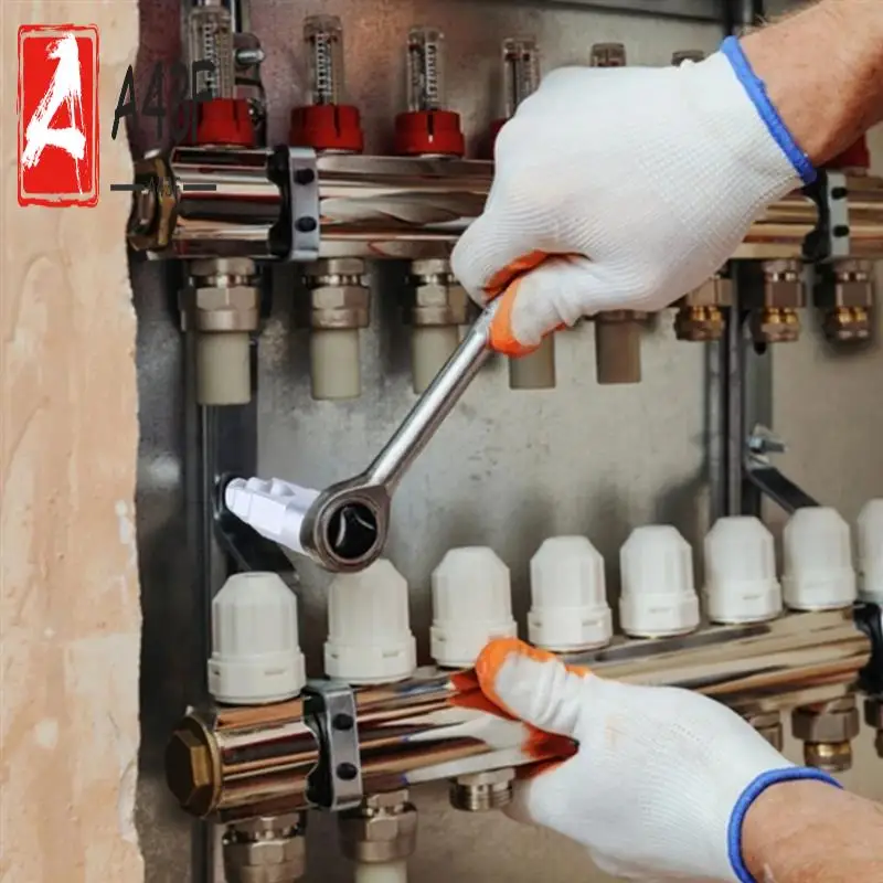 

A43F-Radiators Key Radiators Spanner Radiators Valves Key Step Wrench With Square Socket 1/2Inch Ratchet Radiators