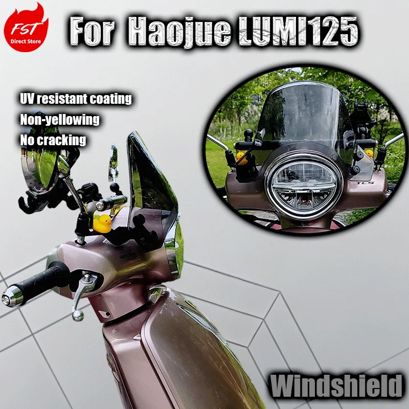 

For Haojue LUMI125 windshield modification parts PC front windshield panel