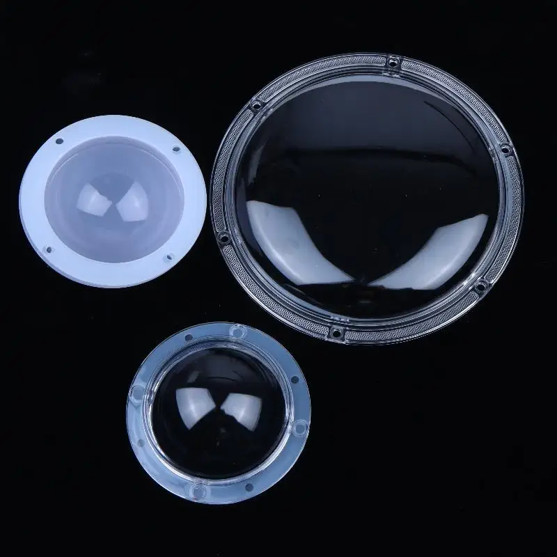 COB LED Anti Glare Lampshade High Light Transmittance Concave Convex Lens for Mining Workshop Lighting