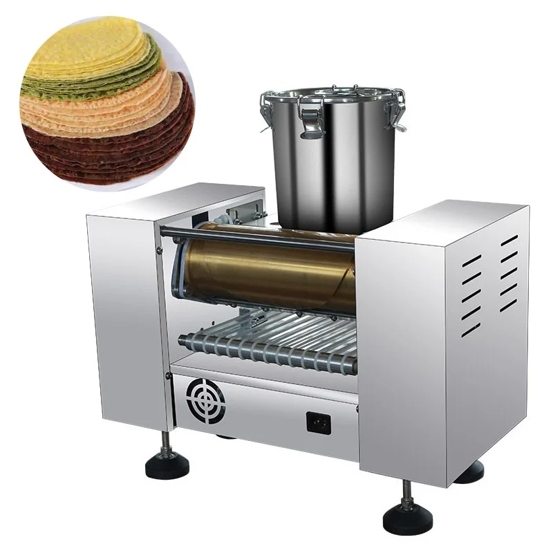 

Commercial Automatic Mini Mille Crepe Wrapper Cake Maker Mango Durian Thousand Layer Spring Roll Pancake Making Machine