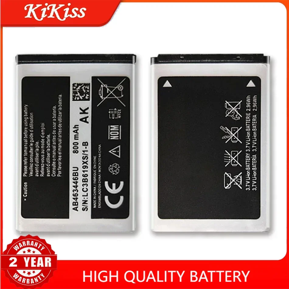 Battery AB463446BU AB463446TU For Samsung S139 M628 X520 F258 E878 F299 E1200M SGH-B108 GH-M310 SGH-L258 800mAh